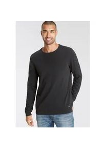 Rundhalspullover AJC Gr. XXXL (64/66), grau (anthrazit meliert) Herren Pullover in spezieller Strick-Optik