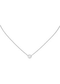 Collier Jobo Halsketten Gr. Silber 925 (Sterlingsilber), L: 45cm, silberfarben (silber 925) Damen 925 Silber mit 17 Zirkonia 45 cm