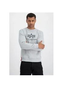 Sweatshirt Alpha Industries "Basic Sweater" Gr. L, grau (pastel grey) Herren Sweatshirts