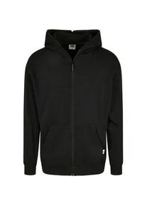 Sweatjacke Urban Classics "Urban Classics Herren Organic Full Zip Hoodie" Gr. S, schwarz Herren Sweatjacken