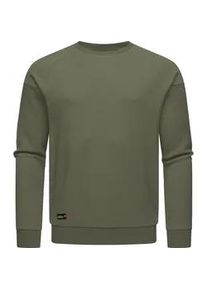 Sweatshirt Ragwear "Doren" Gr. XXXL (58), grün (olivgrün) Herren Sweatshirts Strukturierter Basic Pullover