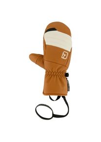 Ortovox Full Leather Mitten Handschuhe Damen (Größe M |braun)