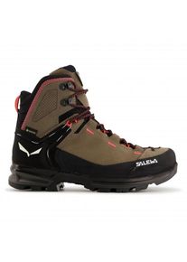 Salewa Mountain Trainer 2 Mid GTX Wanderschuhe Damen (Gr 42,5 |schwarz/braun |wasserdicht)
