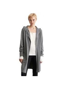 Marc O'Polo Longstrickjacke MARC O'POLO DENIM Gr. XL, grau (schwarz shadow melange) Damen Strickjacken