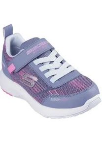 Sneaker Skechers "DYNAMIC TREAD" Gr. 34, grau (grau, rosa) Kinder Schuhe Freizeitschuh, Klettschuh mit glänzendem Textileinsatz