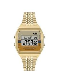 Digitaluhr Adidas ORIGINALS "AOST235552I" Armbanduhren goldfarben (gelbgoldfarben) Herren Armbanduhr, Quarzuhr, Herrenuhr