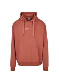 Sweatshirt Karl Kani "Karl Kani Herren Small Signature Essential Hoodie" Gr. S, braun (dark copper) Herren Sweatshirts