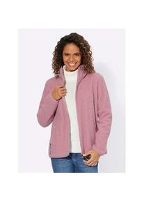 Fleecejacke Casual Looks Gr. 40, lila (mauve) Damen Jacken