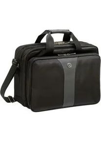 Laptoptasche Wenger "Legacy Double-Gusset, schwarz/grau" Gr. B/H/T: 40cm x 30cm x 15cm, schwarz Herren Taschen mit 16-Zoll Laptopfach