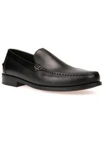 Slipper Geox "U NEW DAMON A" Gr. 44, schwarz Herren Schuhe Mokassin, Loafer, Business Schuh mit Geox Spezial Membrane