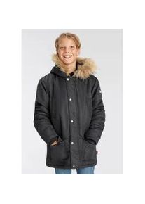 Parka Lonsdale "ROTHLEY - für Kinder" Gr. 128, schwarz Kinder Jacken