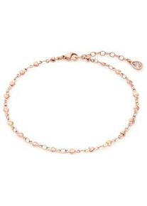 Leonardo Jewels Fußkette CIAO BY LEONARDO "Nana CIAO, 018289" Fußkettchen Gr. Edelstahl, rosegold (roségoldfarben-kristallweiß + kristallweiß) mit Kristallstein