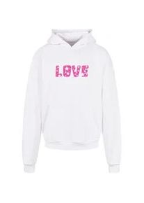 Kapuzensweatshirt Merchcode "Merchcode Herren Valentines Day - Flowers Love Ultra Heavy Hoody" Gr. 4XL, weiß Herren Sweatshirts