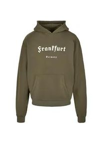 Kapuzensweatshirt Merchcode "Merchcode Herren Frankfurt X Ultra Heavy Hoody" Gr. XL, grün (olive) Herren Sweatshirts