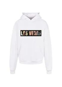 Kapuzensweatshirt Merchcode "Merchcode Herren Las Vegas Ultra Heavy Hoody" Gr. 4XL, weiß Herren Sweatshirts