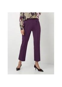 Bundfaltenhose Toni "Jenny Kick 7/8" Gr. 46, N-Gr, lila (dark purple) Damen Hosen in 78 Länge