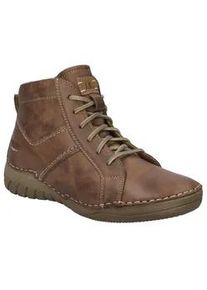 Schnürstiefelette Josef Seibel "Felicia 01" Gr. 39, braun (cognac) Damen Schuhe Schnürboots, Sneaker, Freizeitschuh mit modischer Ziernaht