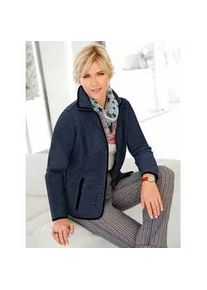 Fleecejacke Casual Looks Gr. 40, blau (marine) Damen Jacken