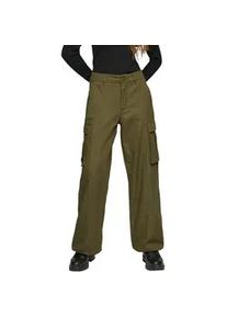 Cargohose QS Gr. 38, N-Gr, grün (schwarz khaki) Damen Hosen mit Cargo Taschen