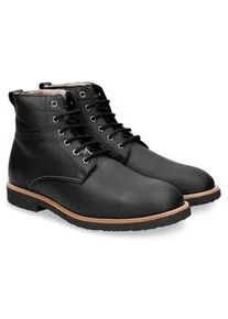 Winterboots Panama Jack Gr. 43, schwarz Herren Schuhe Winterstiefelette, Schnürboots, Outdoorschuh mit Kontrast-Rahmennaht