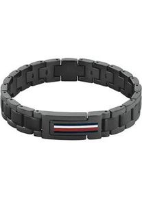 Armband Tommy Hilfiger "MASON, 2790596, 2790597, 2790598" Armbänder Gr. Edelstahl, bunt (schwarz-weiß-blau-rot) Herren