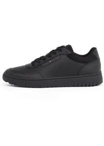 Plateausneaker Tommy Hilfiger "TH BASKET CORE LITE LTH" Gr. 46, schwarz Herren Schuhe Freitzeitschuh, Schnürschuh, Halbschuh mit gepolstertem Schaftrand