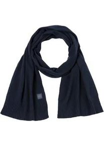 Strickschal BOSS ORANGE "Akaio_R_Scarf" blau (dark blue 404) Damen Modetücher atmungsaktiv