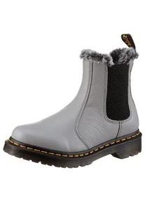 Chelseaboots Dr. Martens "Leonore" Gr. 39, grau (hellgrau) Damen Schuhe Chunky Boots, Plateau Schuh, Boots mit Warmfutter