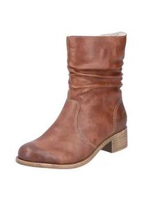 Winterstiefelette Rieker Gr. 36, braun Damen Schuhe Boots, Winterboots, Blockabsatz, mit Innenreißverschluss