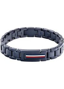 Armband Tommy Hilfiger "MASON, 2790596, 2790597, 2790598" Armbänder Gr. Edelstahl, bunt (blau-weiß-rot) Herren