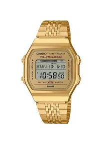 Smartwatch Casio VINTAGE Smartwatches goldfarben (gelbgoldfarben) Armbanduhr, Herrenuhr, Damenuhr, Bluetooth,Stoppfunktion,Schrittzähler