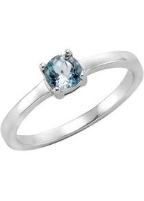 Silberring Firetti "Schmuck Geschenk Silber 925 Fingerring Damenring Solitär" Fingerringe Gr. 62, Silber 925 (Sterlingsilber), 2mm, silberfarben (silberfarben-hellblau + hellblau) Damen mit Blautopas (behandelt)