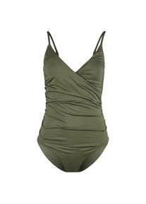 Badeanzug DEDICATED Wrap Swimsuit Klinte Damen (Gr L |oliv)