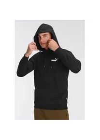 Kapuzensweatshirt Puma "ESS SMALL LOGO HOODIE FL" Gr. XL, schwarz (Puma black) Herren Sweatshirts