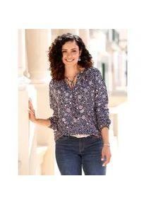 Longbluse Inspirationen Gr. 44, bunt (marine, rosenholz, bedruckt) Damen Blusen