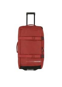 Reisetasche Travelite "KICK OFF L, 68 cm" Gr. B/H/T: 68cm x 37cm x 26cm, rot Taschen Duffle Bag Reisegepäck Sporttasche Reisebag mit Trolleyfunktion