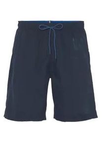 Badeshorts BOSS "Orca" Gr. L (52), N-Gr, blau (navy 413) Herren Badehosen mit BOSS Print