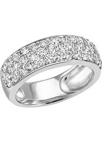 Fingerring Firetti "Schmuck Geschenk Silber 925 Silberring Pavé-Ring glitzernd" Fingerringe Gr. 56, Silber 925 (Sterlingsilber), 7mm, silberfarben (silberfarben-kristallweiß + kristallweiß) Damen mit Zirkonia (synth.)