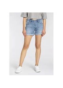 Levi's Jeansshorts LEVI'S "501 Short Long" Gr. 26, N-Gr, blau (must be mine short) Damen Jeans Mit Knopfverschluss und krempelbarem Saum