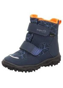 Klettstiefel Superfit "HUSKY WMS: mittel" Gr. 29, bunt (dunkelblau, orange) Kinder Schuhe Snowboots, Winterstiefel mit GORE TEX-Membran