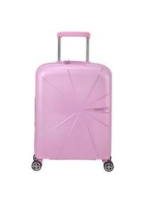 Hartschalen-Trolley American Tourister "STARVIBE 55" Gr. B/H/T: 40cm x 55cm x 20cm 37 l, lila (metallic pastel lavender) Koffer Handgepäck-Koffer Reisegepäck TSA-Zahlenschloss