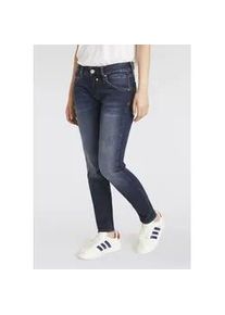 Slim-fit-Jeans Herrlicher "Touch Slim Denim Stretch" Gr. 32, Länge 30, blau (orion) Damen Jeans im Five-Pocket Style