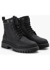 Levi's Schnürboots LEVI'S "Lennox" Gr. 40, schwarz Damen Schuhe Blockabsatz, Schnürstiefelette, Boots, gepolsterter Schaftrand