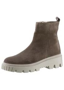 Stiefelette Gabor Gr. 37, grau (taupe) Damen Schuhe Blockabsatz, Komfortschuh, Ankleboots mit Best Fitting-Ausstattung