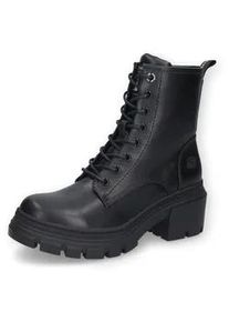 Schnürboots Dockers BY GERLI Gr. 40, schwarz Damen Schuhe Plateau Stiefel, Boots mit praktischem Innenreißverschluss