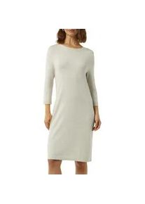 comma, Strickkleid COMMA Gr. 40, N-Gr, beige (beige melange) Damen Kleider in Melange Optik