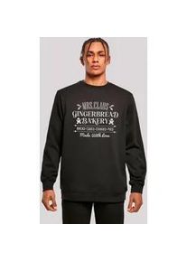 Sweatshirt F4NT4STIC "Santas Gingerbread Bakery Retro Weihnachten" Gr. 5XL, schwarz Herren Sweatshirts Premium Qualität, Christmas Collection