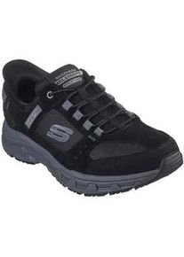 Outdoorschuh Skechers "OAK CANYON-CONSISTENT WINNER" Gr. 44, schwarz (schwarz-grau) Herren Schuhe Schnürschuh mit Hands Free Slip-Ins für einfaches Anziehen