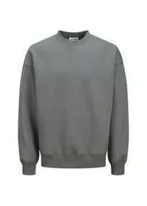 Jack & Jones Sweatshirt JACK & JONES "JJEURBAN EDGE SWEAT CREW NECK NOOS" Gr. M, grau (castlerock) Herren Sweatshirts mit Rippbündchen