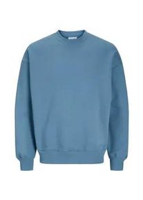 Jack & Jones Sweatshirt JACK & JONES "JJEURBAN EDGE SWEAT CREW NECK NOOS" Gr. M, oceanview Herren Sweatshirts mit Rippbündchen